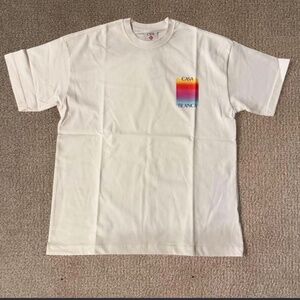 CASABLANCA White Graphic Tee – Size S 🔥